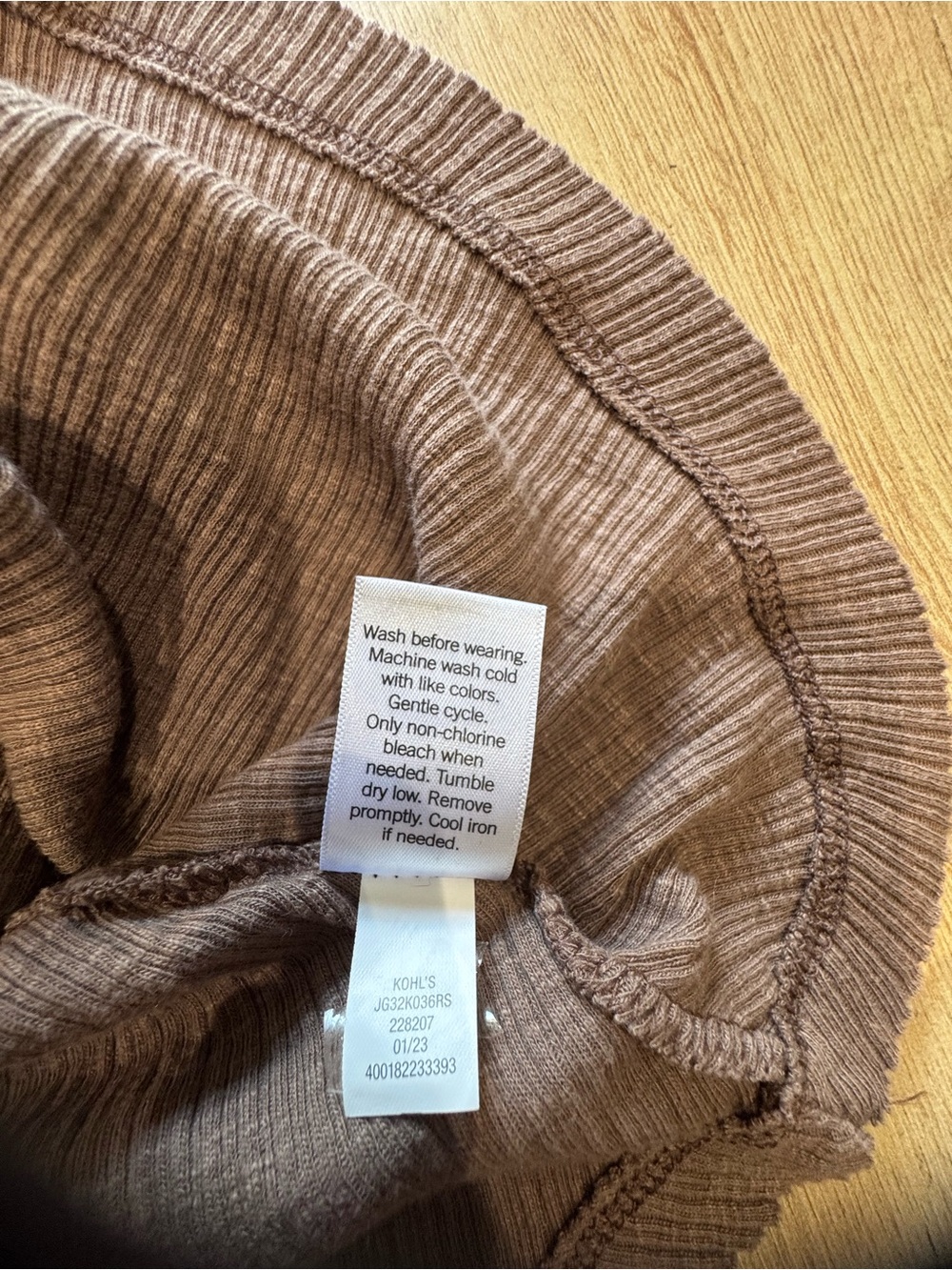 SO Ribbed Brown Button-Front Tank Top - Picture 6 of 6